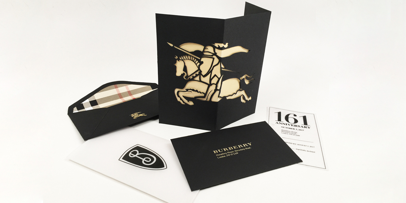 Burberry invitation package