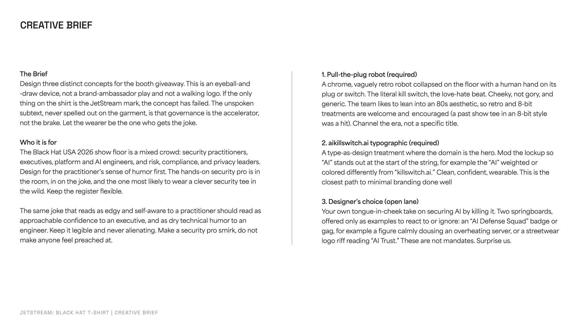 Creative brief