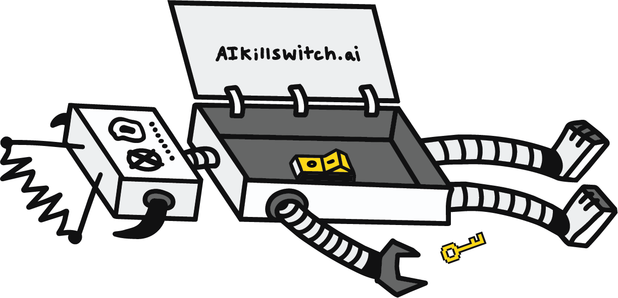 Final aikillswitch.ai design: pull-the-plug robot